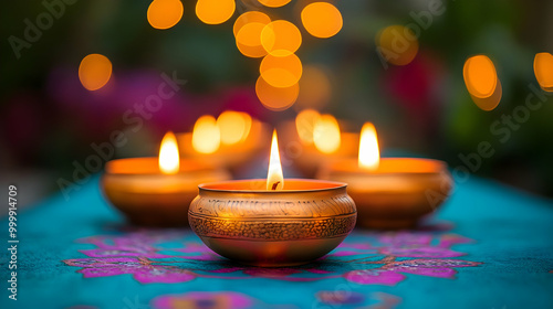 Candles Burning Brightly on...