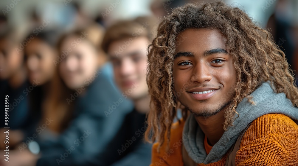 portrait of group of university students sitting in classroom indoors studying portrait of group of university students sitting in classroom indoors studying