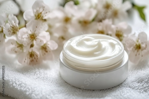 Face cream cream white skin care products - generative ai