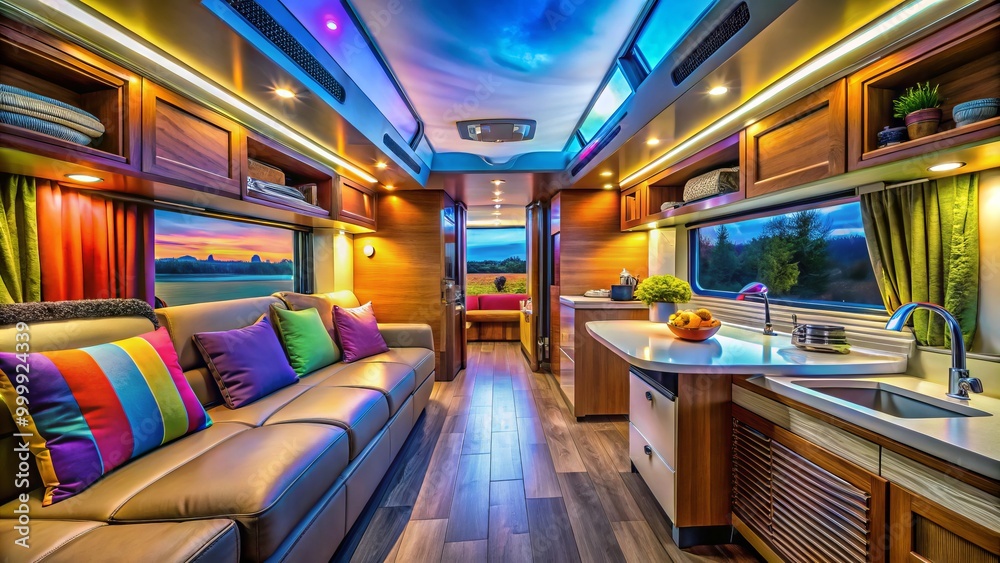 Discover modern wood design in RV interiors with inviting, stylish elements, tailored for travel enthusiasts who crave Discover modern wood design in RV interiors with inviting, stylish elements, tailored for travel enthusiasts who crave