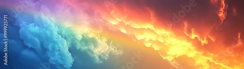 Striking Rainbow Cloud Sky