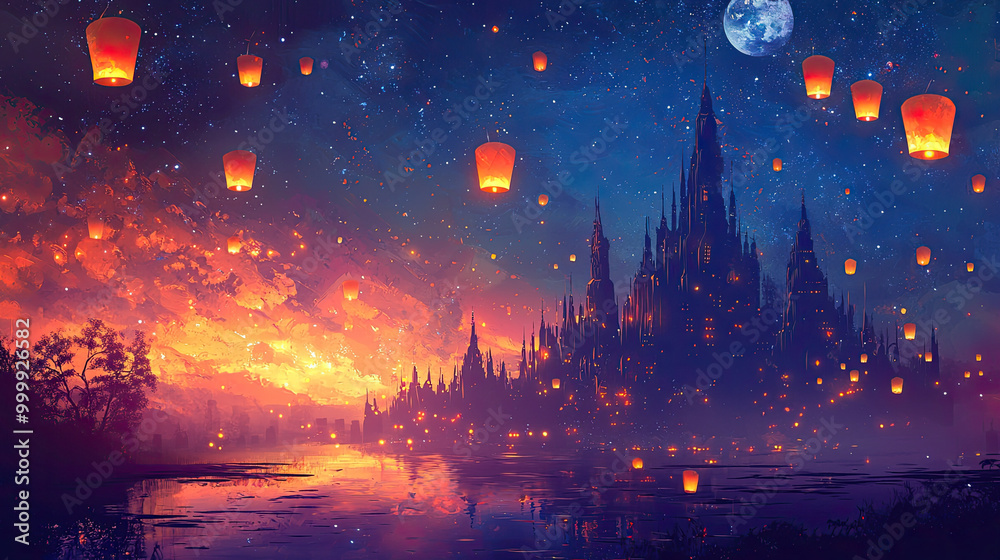 Vector fantasy background Vector fantasy background