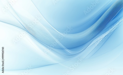 Abstract blue and white liquid wavy shapes futuristic banner. Glowing retro waves background