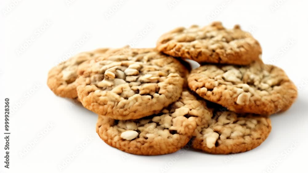 Deliciously baked nutty cookies ready to enjoy Deliciously baked nutty cookies ready to enjoy