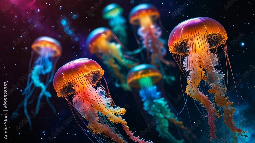 jelly fish in the aquarium jelly fish in the aquarium