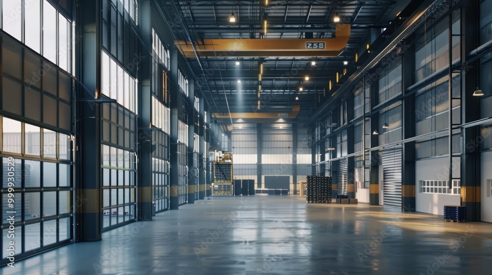Empty Industrial Warehouse Empty Industrial Warehouse