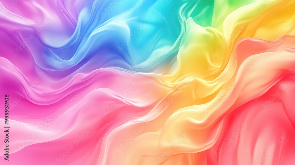 Colorful Abstract Waves in Smooth Flowing Textures Colorful Abstract Waves in Smooth Flowing Textures