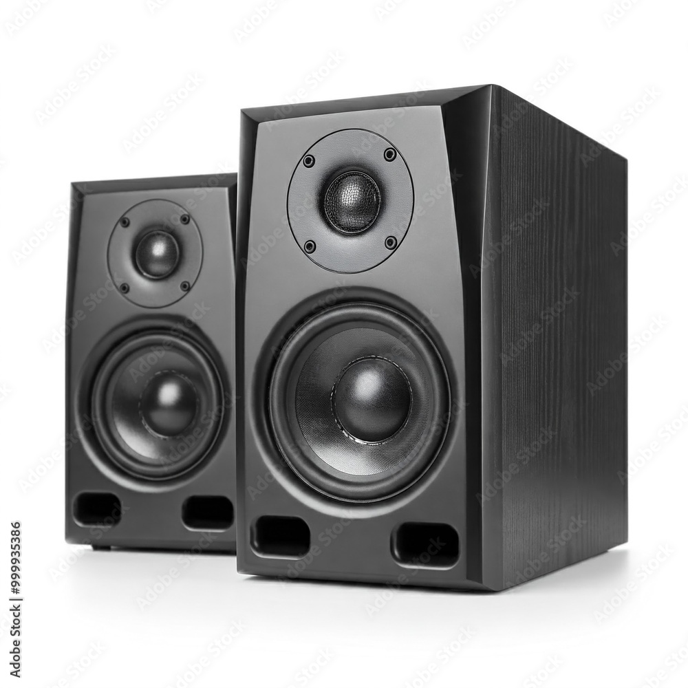 Audio speaker isolated on white Audio speaker isolated on white