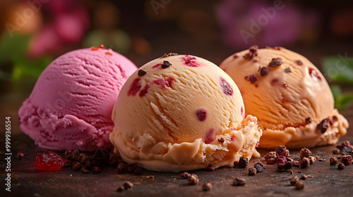 Delicious Ice Cream Scoops ...