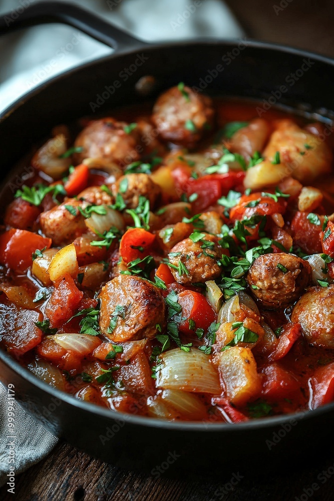 Lecsó: A Hungarian vegetable stew made with peppers, tomatoes, and onions, often with sausage. Lecsó: A Hungarian vegetable stew made with peppers, tomatoes, and onions, often with sausage.
