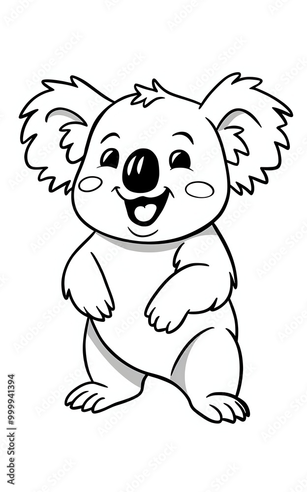 Obraz premium koala coloring