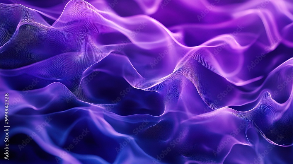 Obraz premium Ethereal Purple Wave Patterns in Motion