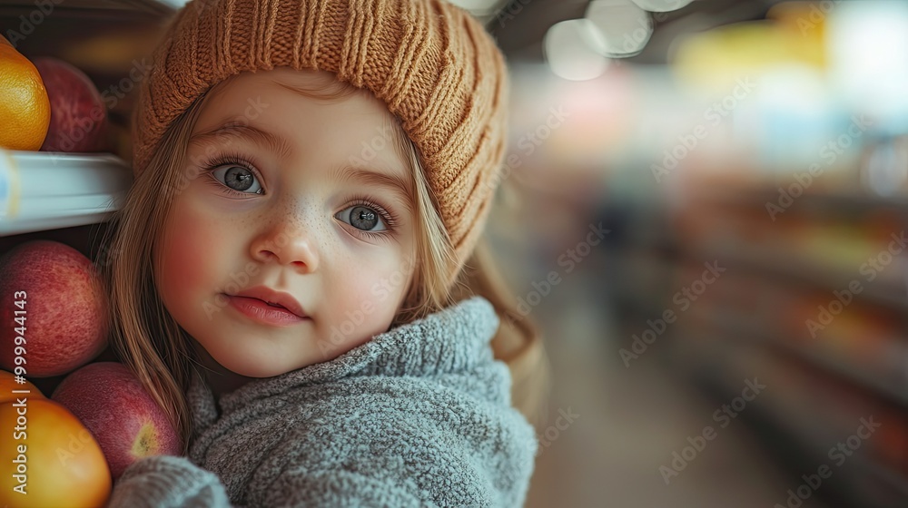 young mother with her little baby boy at the supermarket young mother with her little baby boy at the supermarket