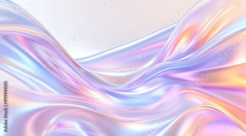Wallpaper Mural Liquid matte abstract wave. 3d rendering illustratiuon. Torontodigital.ca