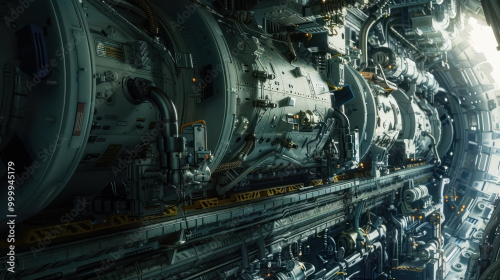 Futuristic Machinery in a Sci-Fi Setting Futuristic Machinery in a Sci-Fi Setting