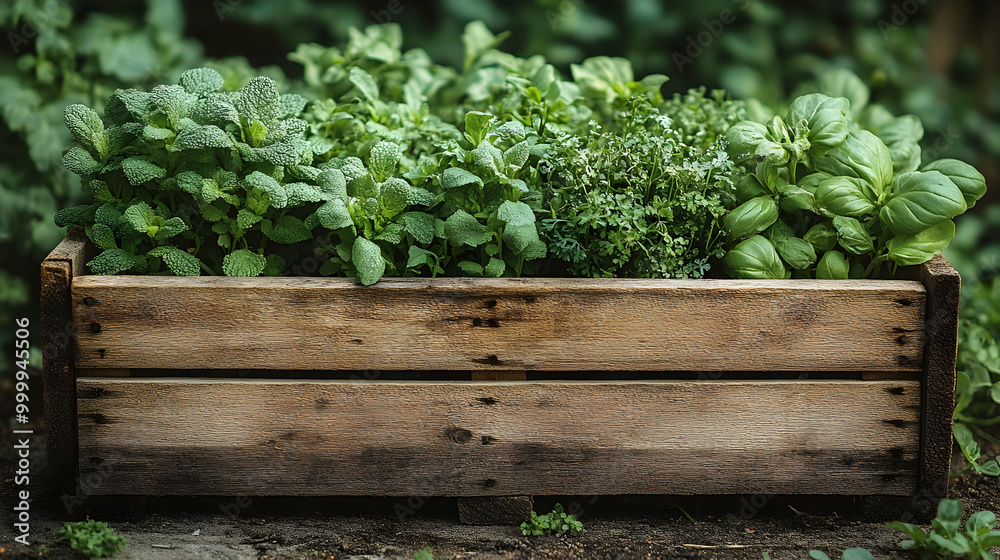 Growing Fresh Herbs in a Wooden Crate, A Beautiful and Easy Way to Enjoy Your Own Garden Growing Fresh Herbs in a Wooden Crate, A Beautiful and Easy Way to Enjoy Your Own Garden
