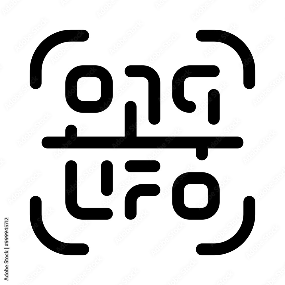 qr code check icon with line style, perfect for user interface projects qr code check icon with line style, perfect for user interface projects