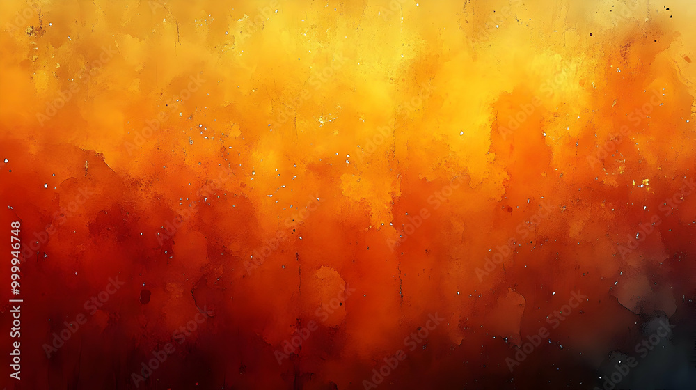 Fototapeta premium Orange and Yellow Watercolor Texture Background