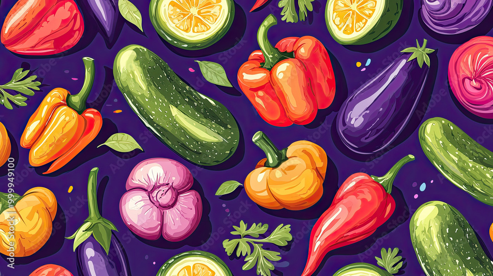 Vector foods background Vector foods background