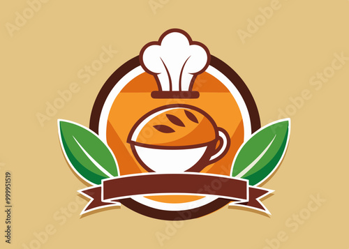 Modèle de conception d’aliments artisanaux locaux. Affiche locale pour le restaurant, la cuisine et l’alimentation, café. Affiche abstraite de cru avec la fourchette. Illustration de vecteur.