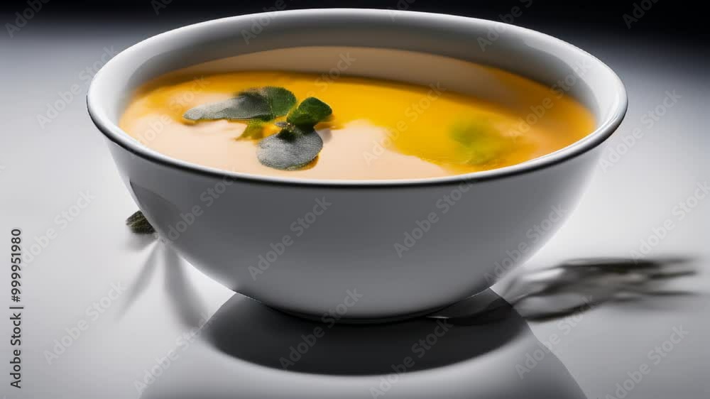  Deliciously creamy soup with a touch of freshness