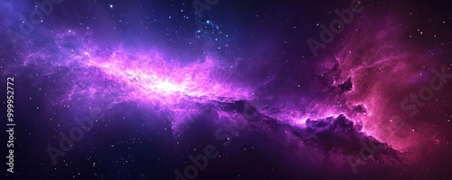 Brilliant purple space backdrop that is artistic