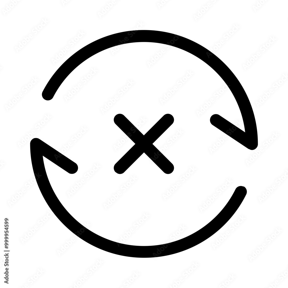 recovery fail icon with line style, perfect for user interface projects recovery fail icon with line style, perfect for user interface projects
