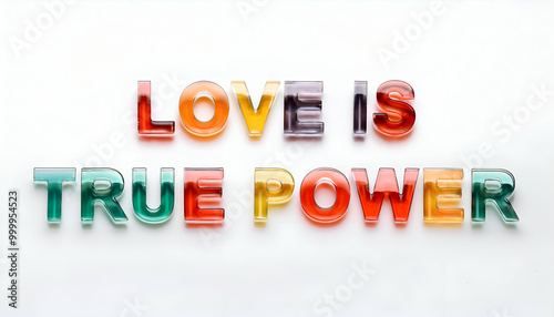 Love is true power Word  photo