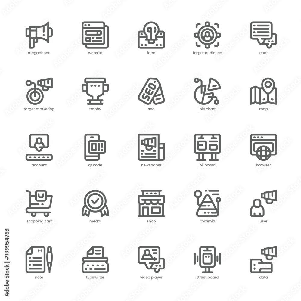 Website Marketing icon pack for your website, mobile, presentation, and logo design. Website Marketing icon outline design. Vector graphics illustration and editable stroke. Website Marketing icon pack for your website, mobile, presentation, and logo design. Website Marketing icon outline design. Vector graphics illustration and editable stroke.