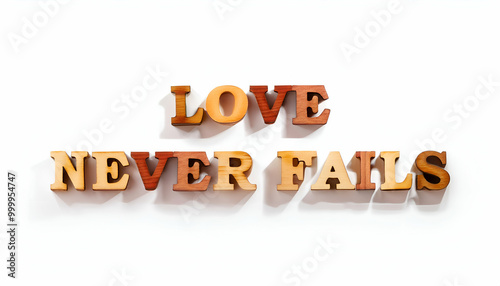 Love never fails Word