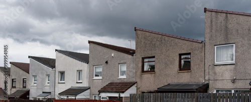 Council flats in poor housing estate in Glasgow