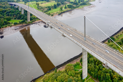 Erskine bridge over the River Clyde connecting Renfrewshire with West Dunbartonshire photo