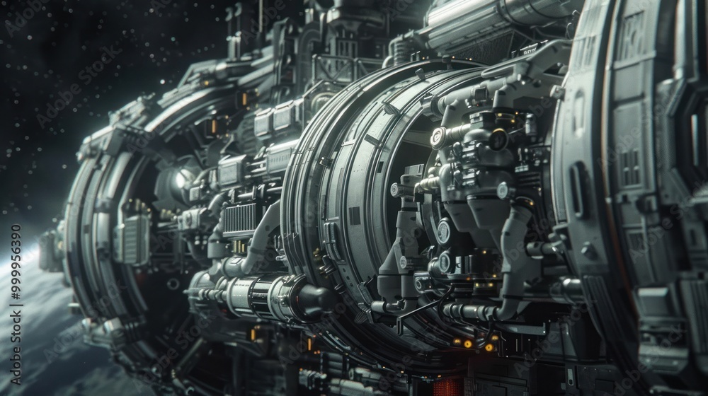 Futuristic Spaceship Engine Futuristic Spaceship Engine
