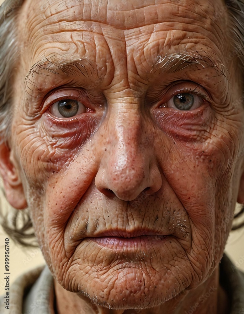 Old man with wrinkles, close-up portrait of an old man. Old man with wrinkles, close-up portrait of an old man.