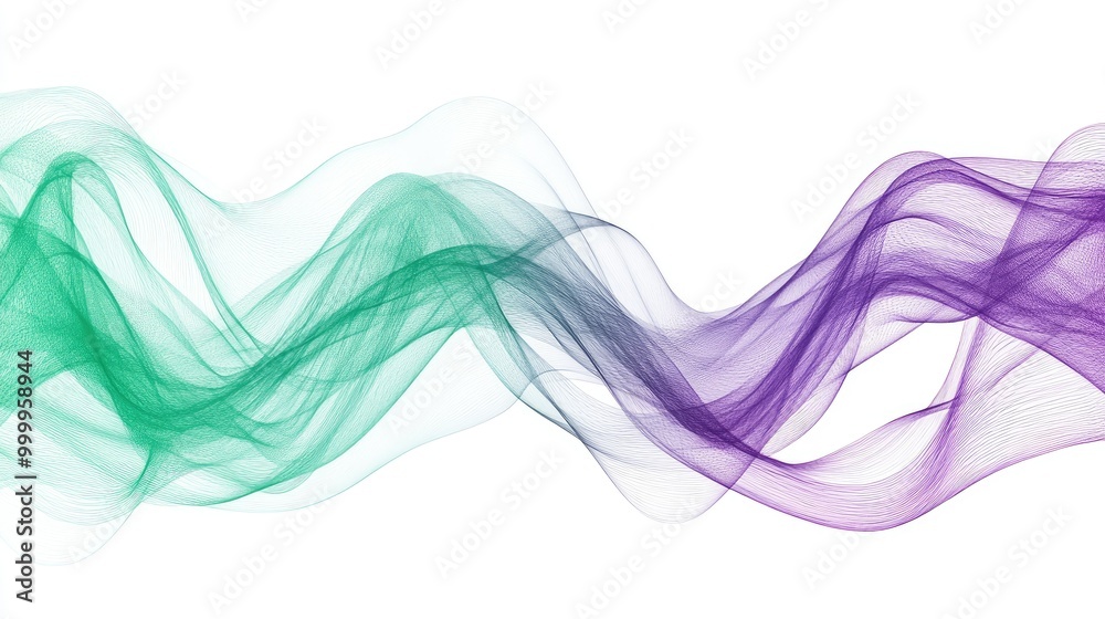 Flowing waves in green and violet, representing the flexibility and speed of Julia programming for data science Flowing waves in green and violet, representing the flexibility and speed of Julia programming for data science