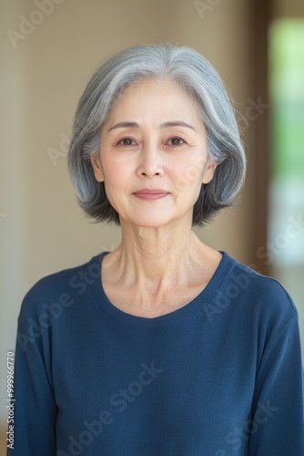 Asian woman over 50 but still looks younger