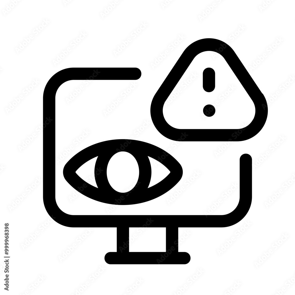 not safe privacy icon with line style, perfect for user interface projects not safe privacy icon with line style, perfect for user interface projects