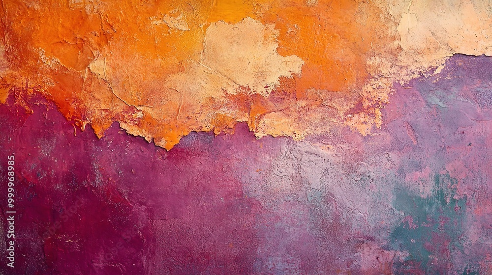 Fototapeta premium Vibrant Abstract Textured Wall Art Background