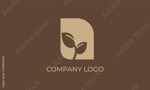 creative leaf logo for organic product businesses