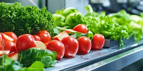 Fresh tomatoes and a variet...