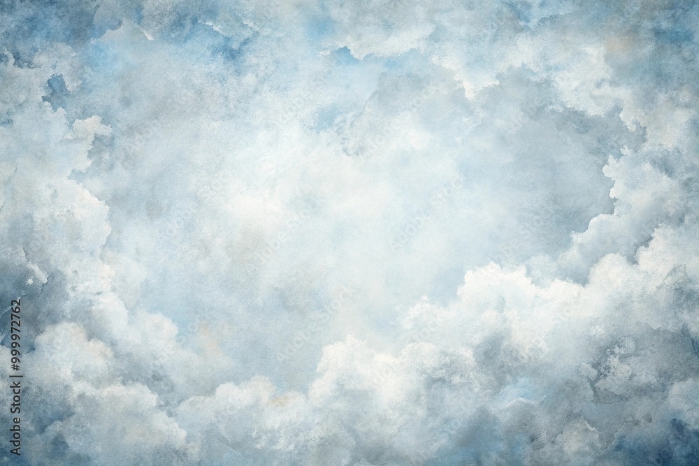 High angle white watercolor background painting with cloudy distressed texture and marbled grunge High angle white watercolor background painting with cloudy distressed texture and marbled grunge