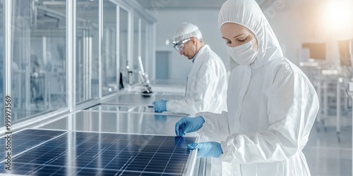 The image shows scientists ...