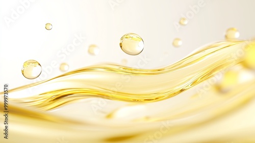 A serene image of golden li...