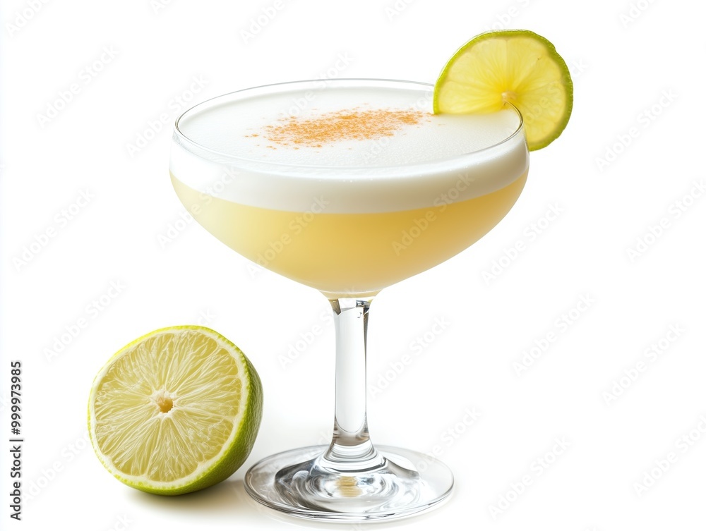 custom made wallpaper toronto digitalPisco sour cocktail isolated on white background