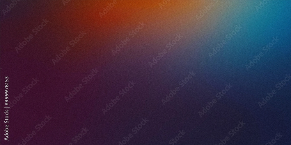 Obraz premium Dark Blue Smooth Gradient Background With Grainy Texture