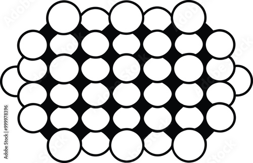 black and white circle