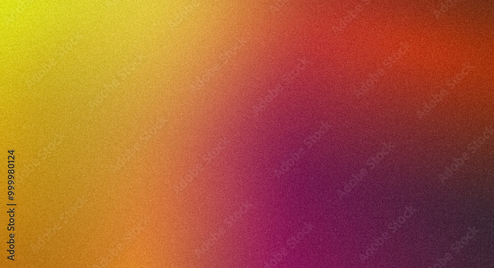 Fototapeta premium Magenta red orange yellow grainy gradient background poster backdrop noise texture webpage header wide banner design