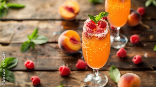 Wallpaper Mural Delicious tasty juice drink with raspberry fruit Torontodigital.ca