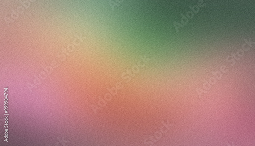 Grainy texture abstract background with a pink to green gradient