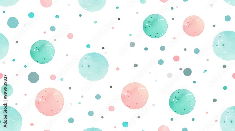 Watercolor Dots Pattern Watercolor Dots Pattern